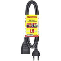 Extensão Prolongador Pp 2 Pinos 1,5m 20a Preto Megatron Extensão Prolongador Pp 2 Pinos 1,5m 20a Preto Megatron