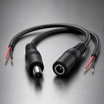 Extensão Rabicho Plug P4 Macho Femea Conector Alimentação Dc Jack Vídeo Porteiro Cercas Fitas De Led Extensão Rabicho Plug P4 Macho Femea Conector Alimentação Dc Jack Vídeo Porteiro Cercas Fitas De Led