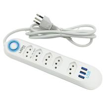 Extensão Régua de 5 Tomadas 3 Usb Bivolt