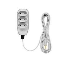 Extensão Régua Elétrica Filtro De Linha Tripla 3M Reforçada Extensão Régua Elétrica Filtro De Linha Tripla 3M Reforçada