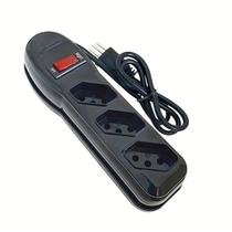 Extensao regua filtro de linha protetor eletrico 3 tomadas 1 metro megatron r.31230