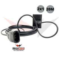 Extensão Singela De 20 Metros De Cabo pp 2x1,00mm