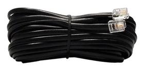 extensão telefone fax interneed plug 10 m preta extensão telefone fax interneed plug 10 m preta