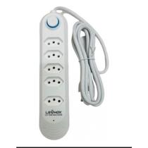 Extensão Tomada Para Casa Acampamento 2m com 5 Entradas Lehmox