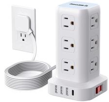 Extensão Torre SMALLRT com 12 Tomadas AC e 4 Portas USB, 2 m