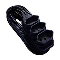 Extensão Trifásica 2P+T 1,5 Metros 10A 250V Preto Ilumi Extensão Trifásica 2P+T 1,5 Metros 10A 250V Preto Ilumi