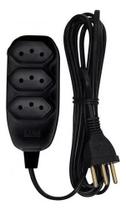 Extensão Trifásica 2P+T 5,0M 10A 250V Preto Ilumi