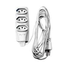 Extensão Tripla Daneva No Shock Pp 3 2P+T 5 Metros Bivolt Extensão Tripla Daneva No Shock Pp 3 2P+T 5 Metros Bivolt