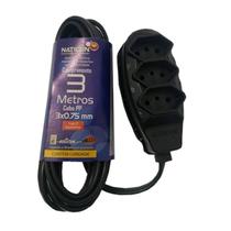 Extensao tripla pp 2p+t 3mts naticon