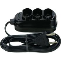 Extensão Tripla PP 2x0,75mm 3 Metros Fiolux