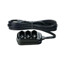 Extensão Tripla Tripolar Preta - Fiolux 10 Mts Extensão Tripla Tripolar Preta - Fiolux 10 Mts