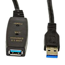 Extensão USB 3.0 Ativo Repetidor Macho Fêmea - 10 Metros
