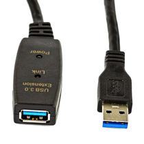 Extensão USB 3.0 Ativo Repetidor Macho Fêmea - 15 Metros