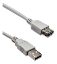 Extensão Usb A + Usb A Fêmea 2.0 Cinza 1,8m Mxt