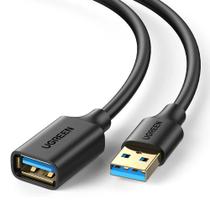 Extensão Usba Ugreen 3m Cabo Usb 3.0 Super Rápido 5gbps Preto