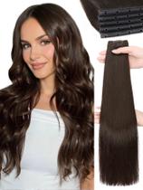 Extensiones de Cabello WIGNEE 18" 100% Remy Marrón con Micro Cuentas