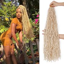 Extensões de cabelo Aayubb Blonde Faux Locs Crochet 26 em 7 pacotes Extensões de cabelo Aayubb Blonde Faux Locs Crochet 26 em 7 pacotes