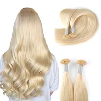 Extensões de cabelo ABH AMAZINGBEAUTY HAIR U Tip Platinum Blonde Extensões de cabelo ABH AMAZINGBEAUTY HAIR U Tip Platinum Blonde