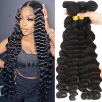 Extensões de Cabelo Aelinsi Virgin Brazilian Ondulado Solto Profundo 4 Extensões de Cabelo Aelinsi Virgin Brazilian Ondulado Solto Profundo 4