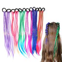Extensões de cabelo Berchaoki 43cm Rainbow Synthetic x12