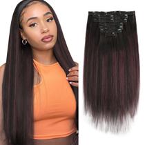 Extensões de cabelo Clip in ABH AMAZINGBEAUTY HAIR Yaki Straight Extensões de cabelo Clip in ABH AMAZINGBEAUTY HAIR Yaki Straight
