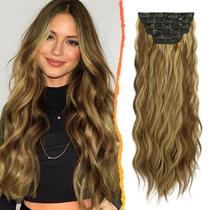 Extensões de cabelo Clip-in BARSDAR Highlight 50 cm, marrom dourado Extensões de cabelo Clip-in BARSDAR Highlight 50 cm, marrom dourado