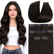 Extensões de cabelo Clip in Full Shine Dark Brown 30cm 55g