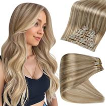 Extensões de cabelo Clip in Full Shine Human Hair 20cm 120g Extensões de cabelo Clip in Full Shine Human Hair 20cm 120g