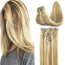 Extensões de cabelo Clip in GOO GOO Human Hair 7 unidades 120g 35cm