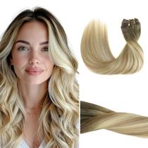 Extensões de cabelo Clip in GOO GOO Real Human Hair 14 polegadas 120g