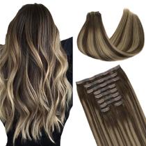 Extensões de cabelo Clip in GOO GOO Real Human Hair 14 polegadas 130g Extensões de cabelo Clip in GOO GOO Real Human Hair 14 polegadas 130g