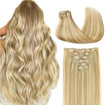 Extensões de cabelo Clip in GOO GOO Real Human Hair 16 polegadas 120g