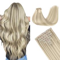 Extensões de cabelo Clip in GOO GOO Real Human Hair 18 polegadas 130g