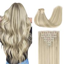 Extensões de cabelo Clip in GOO GOO Real Human Hair 22 polegadas 110g Extensões de cabelo Clip in GOO GOO Real Human Hair 22 polegadas 110g
