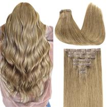 Extensões de cabelo Clip in GOO GOO Real Human Hair 22 polegadas 150g