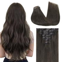 Extensões de cabelo Clip in GOO GOO Real Human Hair 24 polegadas 120g