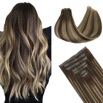 Extensões de cabelo Clip in GOO GOO Real Human Hair 24 polegadas 160g