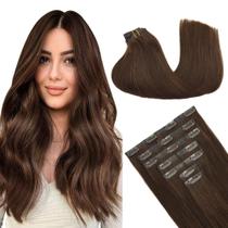 Extensões de cabelo Clip in GOO GOO Real Human Hair 24 polegadas 160g