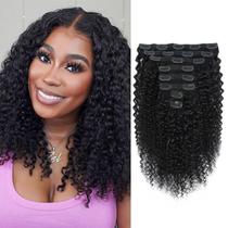 Extensões de cabelo Clip in Humistabiu Kinky Curly 30-60cm 120g
