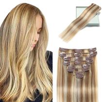 Extensões de cabelo Clip In LORIEN Real Human Hair 60cm 120g