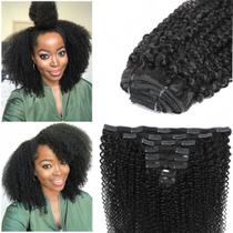 Extensões de cabelo Clip In Lumiere 4B 4C Afro Curly 120g