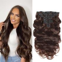 Extensões de cabelo Clip In LUMIERE Body Wave Human Hair 120g