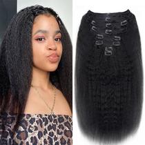 Extensões de cabelo Clip in Mihugass Real Human Hair 120g 35cm