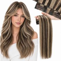 Extensões de cabelo Clip in Moresoo Genius Medium Brown to Caramel Extensões de cabelo Clip in Moresoo Genius Medium Brown to Caramel