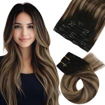 Extensões de cabelo Clip in Moresoo Real Human Hair 40-50cm