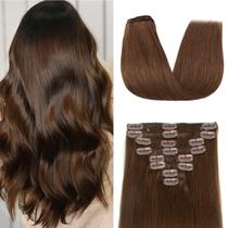Extensões de cabelo Clip in Tuquqe Real Human Hair 70g 50cm