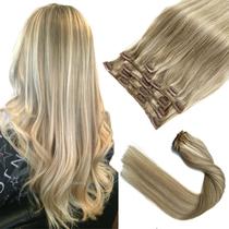 Extensões de cabelo Clip in Ubetta Ash Blonde Balayage 70g