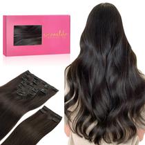 Extensões de cabelo Clip in Wennalife 150g 56cm Dark Brown Remy