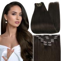 Extensões de cabelo: clipe Full Shine em cabelo humano, 25 cm, 7 unidades