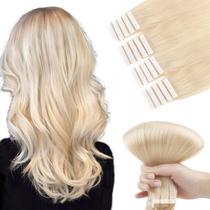 Extensões de cabelo com fita adesiva ABH AMAZINGBEAUTY HAIR Platinum Blonde Extensões de cabelo com fita adesiva ABH AMAZINGBEAUTY HAIR Platinum Blonde
